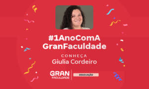 Giulia estuda Análise e Desenvolvimento de Sistemas no Gran!