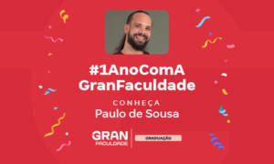Paulo estuda Análise e Desenvolvimento de Sistemas no Gran!