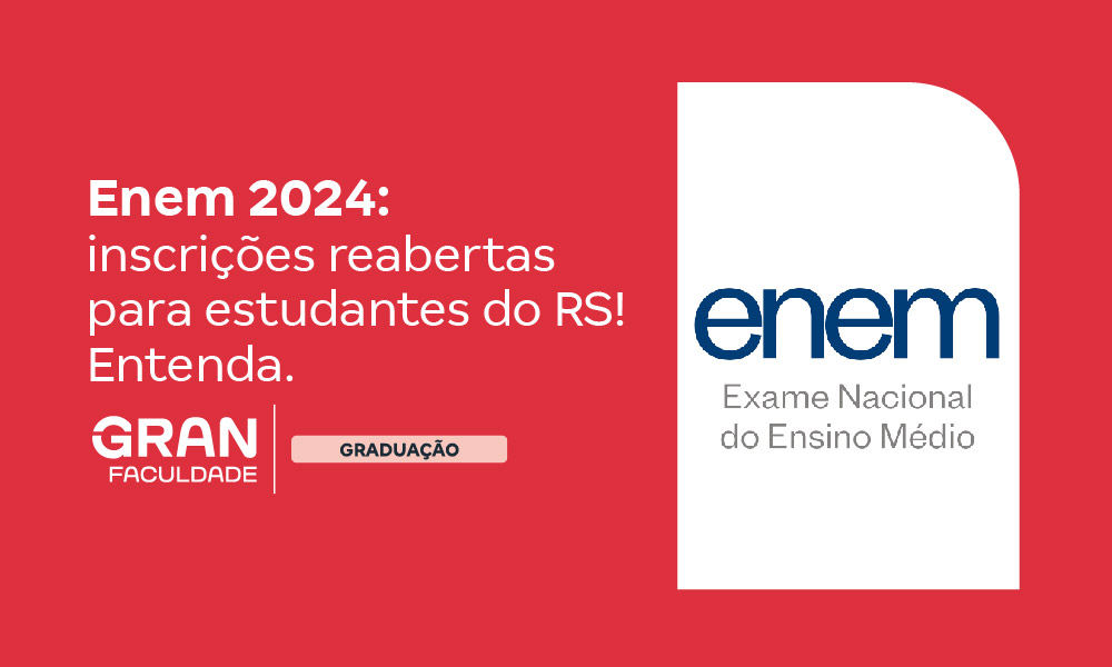 RS tem novo período de inscrição Enem 2024: confira datas!