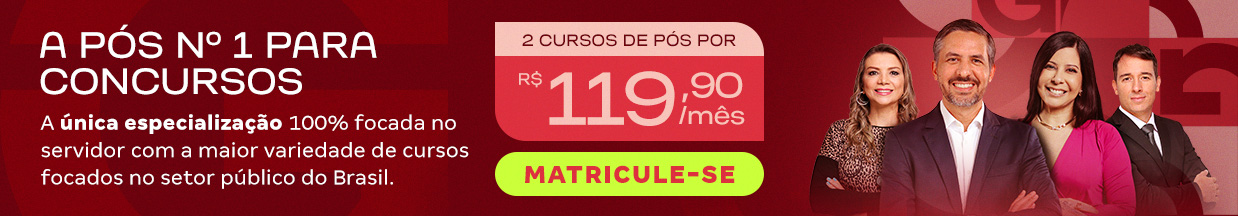 [A PÓS nº 1 PARA CONCURSOS] Banner promo em dobro