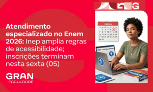 Atendimento especializado Enem 2026: Inep amplia regras de acessibilidade; inscrições terminam nesta sexta (05)